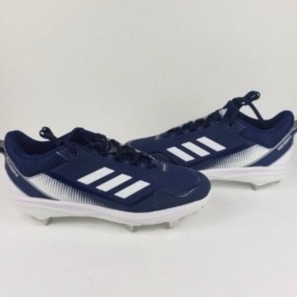 Men's Adidas Icon 7 Size 12 Navy Blue/White Baseball Cleats NEW!!! (S23853) - Picture 2 of 9